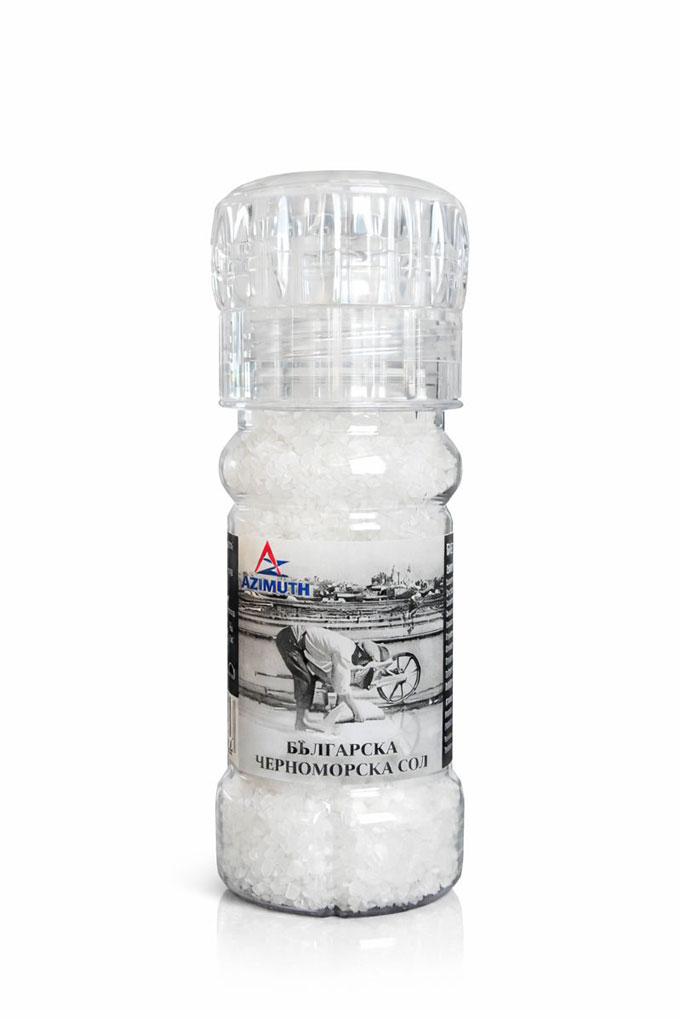 Българска черноморска сол на кристали, 120 гр, AZIMUTH / АЗИМУТ